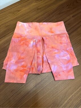 Joy Lab Pink Orange Tie Dye Leggings Medium